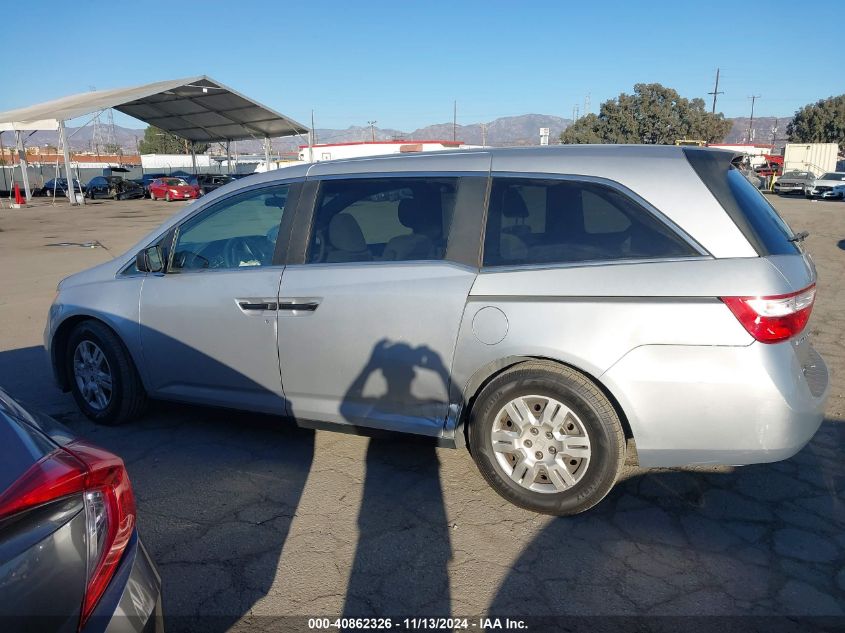 2013 Honda Odyssey Lx VIN: 5FNRL5H26DB057697 Lot: 40862326