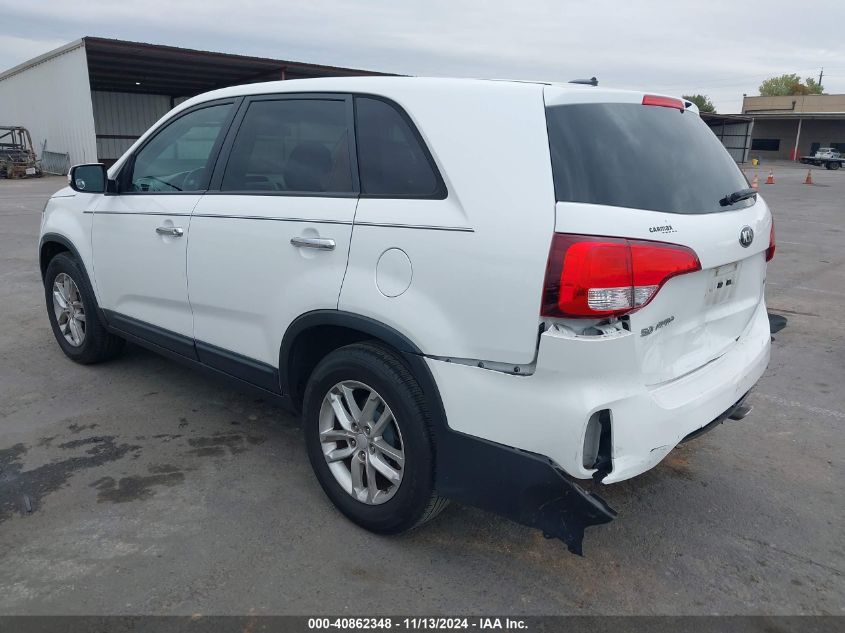 VIN 5XYKT3A62FG630495 2015 KIA Sorento, LX no.3