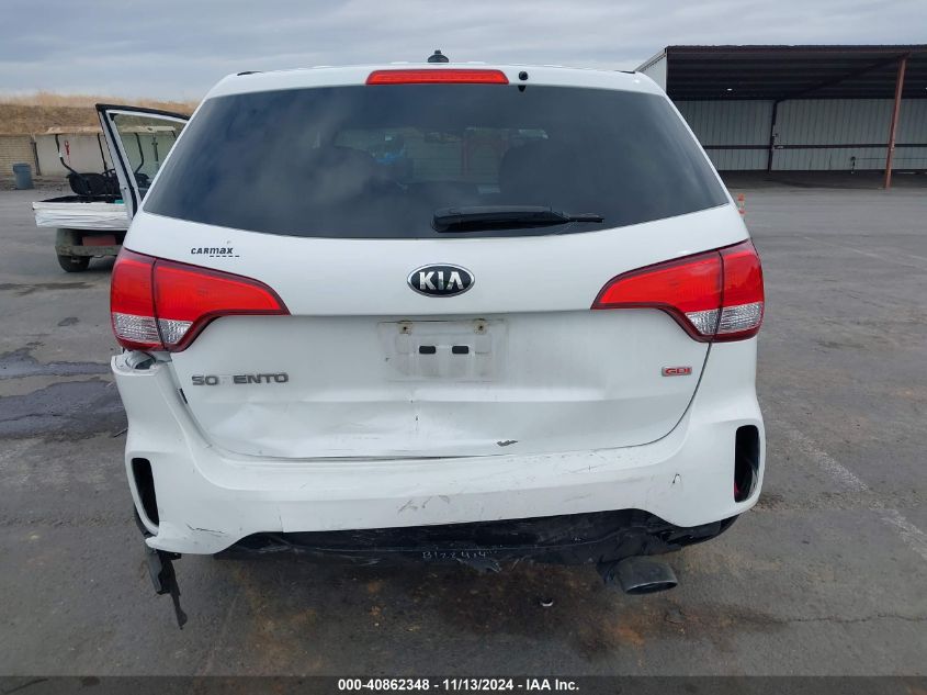 2015 Kia Sorento Lx VIN: 5XYKT3A62FG630495 Lot: 40862348