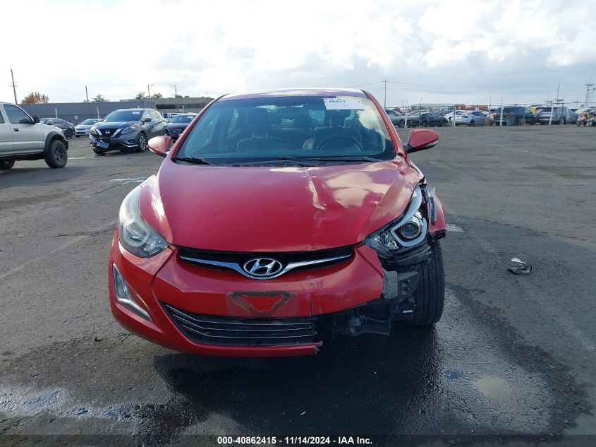 2015 Hyundai Elantra Limited VIN: KMHDH4AE3FU228356 Lot: 40862415