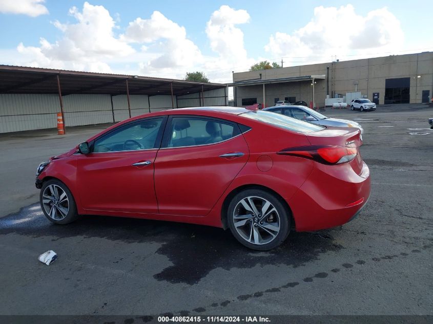 2015 Hyundai Elantra Limited VIN: KMHDH4AE3FU228356 Lot: 40862415