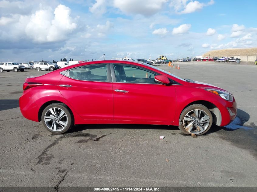 2015 Hyundai Elantra Limited VIN: KMHDH4AE3FU228356 Lot: 40862415