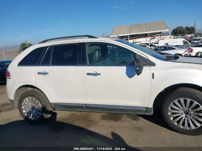 2012 Lincoln Mkx VIN: 2LMDJ6JK1CBL10890 Lot: 40862421