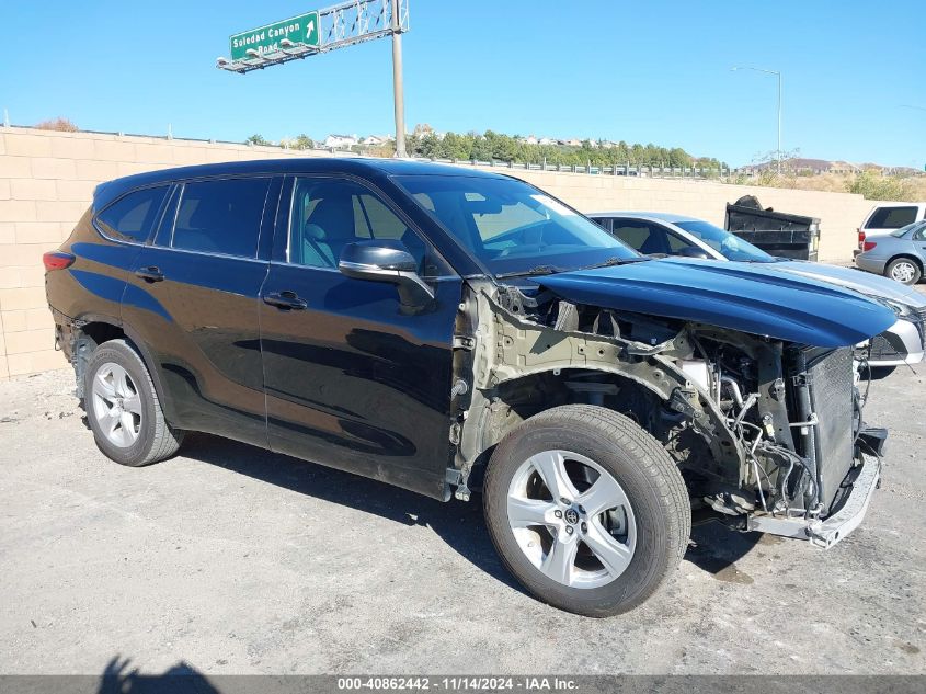 2020 Toyota Highlander L VIN: 5TDCZRAH2LS509441 Lot: 40862442