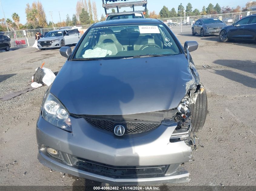 2005 Acura Rsx VIN: JH4DC54835S008593 Lot: 40862482