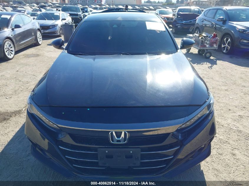 2021 Honda Accord Sport VIN: 1HGCV1F3XMA097263 Lot: 40862514