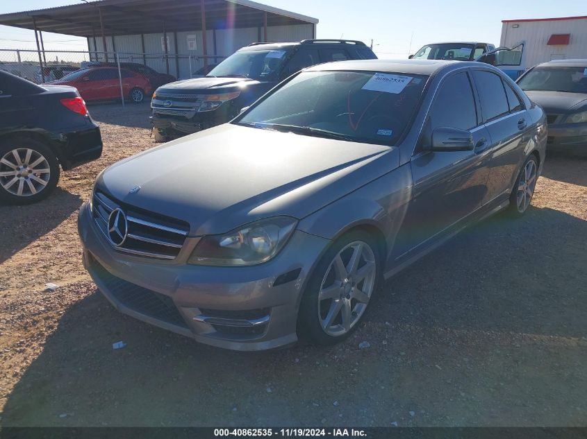 VIN WDDGF4HB8EG244896 2014 Mercedes-Benz C-Class, C... no.2