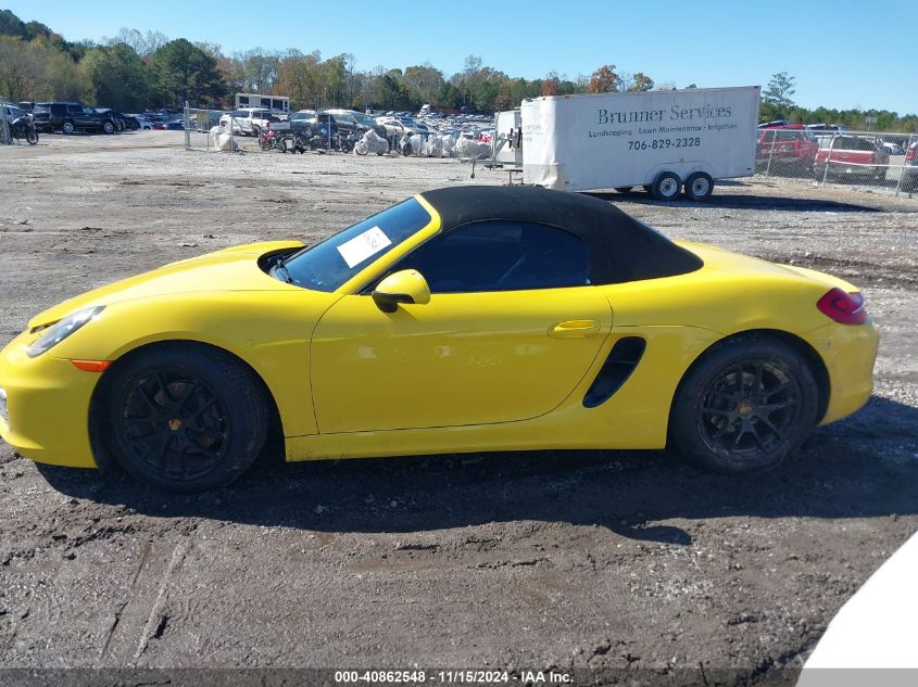 2015 Porsche Boxster VIN: WP0CA2A82FS120843 Lot: 40862548