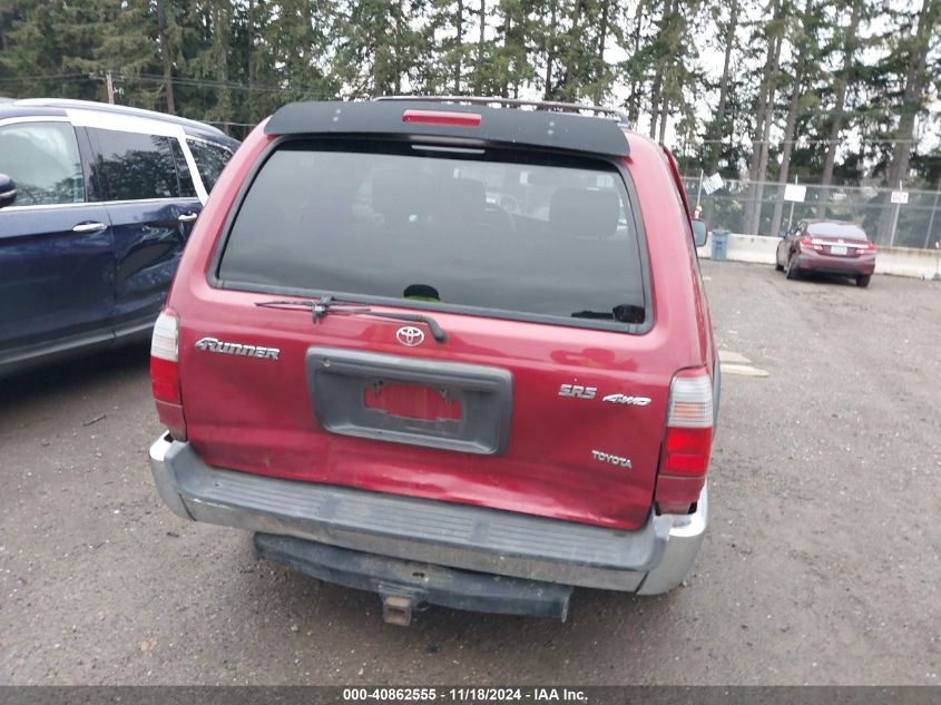 1999 Toyota 4Runner Sr5 VIN: JT3HN86RXX0256279 Lot: 40862555