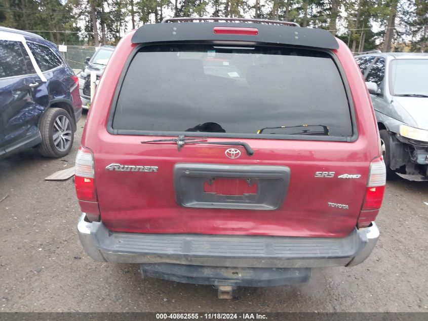 1999 Toyota 4Runner Sr5 VIN: JT3HN86RXX0256279 Lot: 40862555