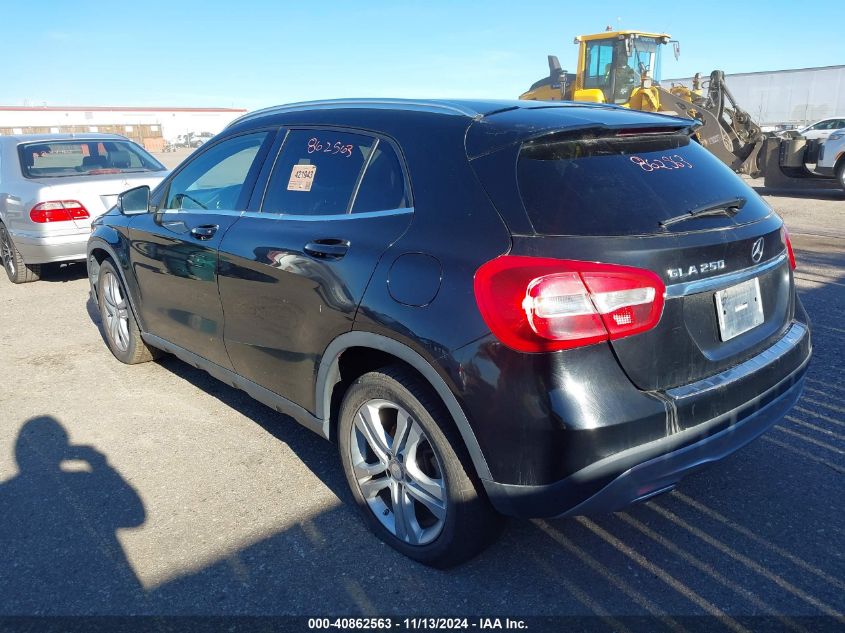 2016 Mercedes-Benz Gla Gla 250 VIN: WDCTG4EB8GJ265211 Lot: 40862563