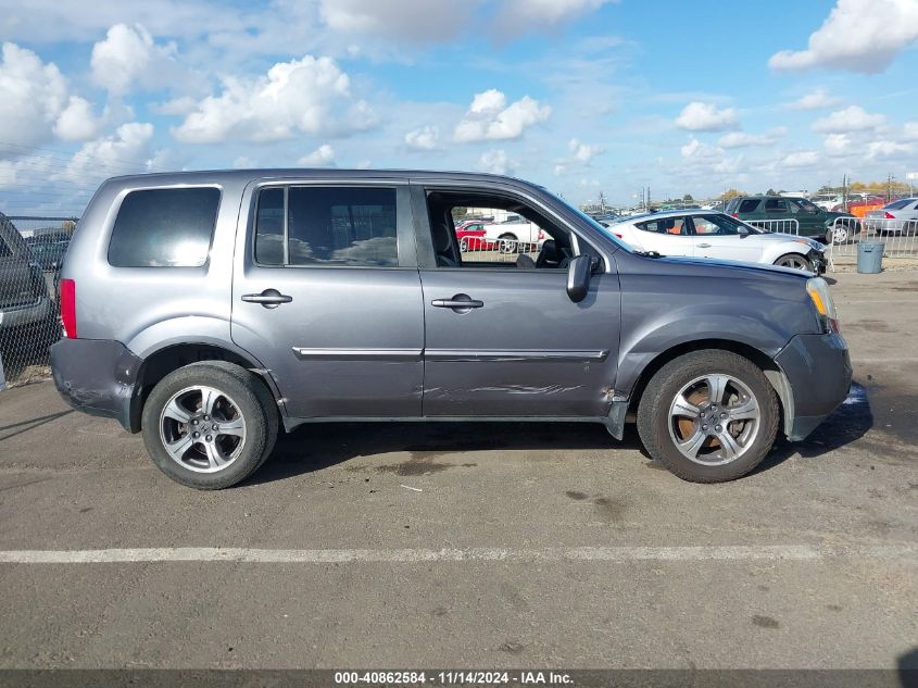 2015 Honda Pilot Se VIN: 5FNYF4H35FB074886 Lot: 40862584