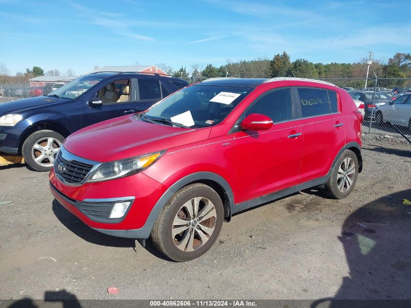 2013 Kia Sportage Ex VIN: KNDPCCA22D7473144 Lot: 40862606