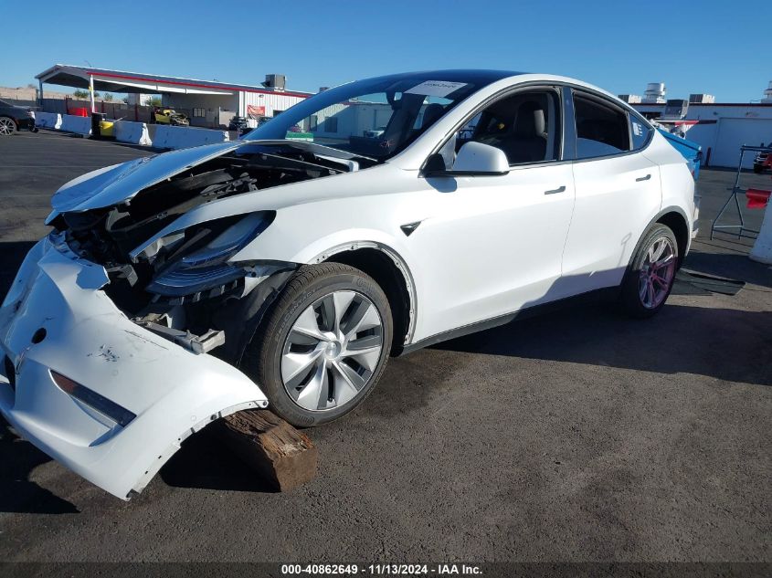 2021 Tesla Model Y Long Range Dual Motor All-Wheel Drive VIN: 5YJYGDEE7MF094346 Lot: 40862649