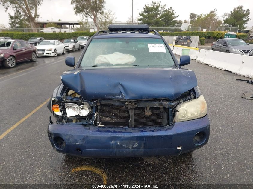 2005 Toyota Highlander V6 VIN: JTEDP21A650075689 Lot: 40862678