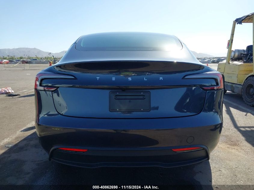 2024 Tesla Model 3 Rear-Wheel Drive VIN: 5YJ3E1EA6RF727891 Lot: 40862698