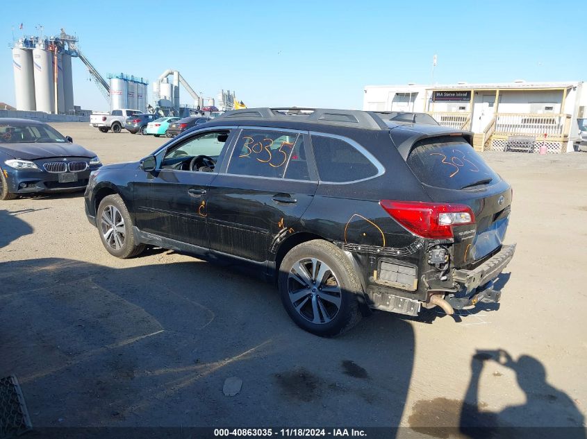 2018 Subaru Outback 2.5I Limited VIN: 4S4BSANC3J3334854 Lot: 40863035