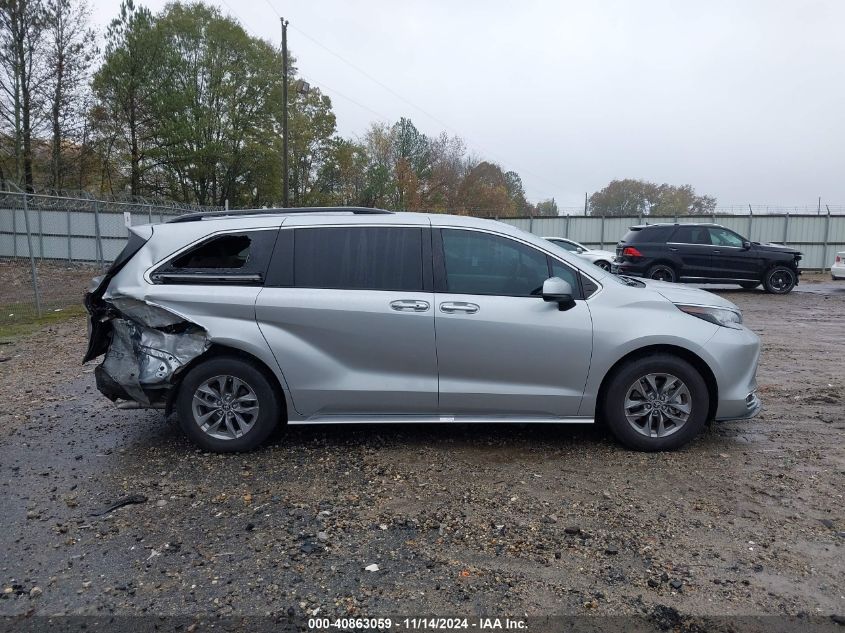 2022 Toyota Sienna Xle VIN: 5TDYRKEC1NS090772 Lot: 40863059