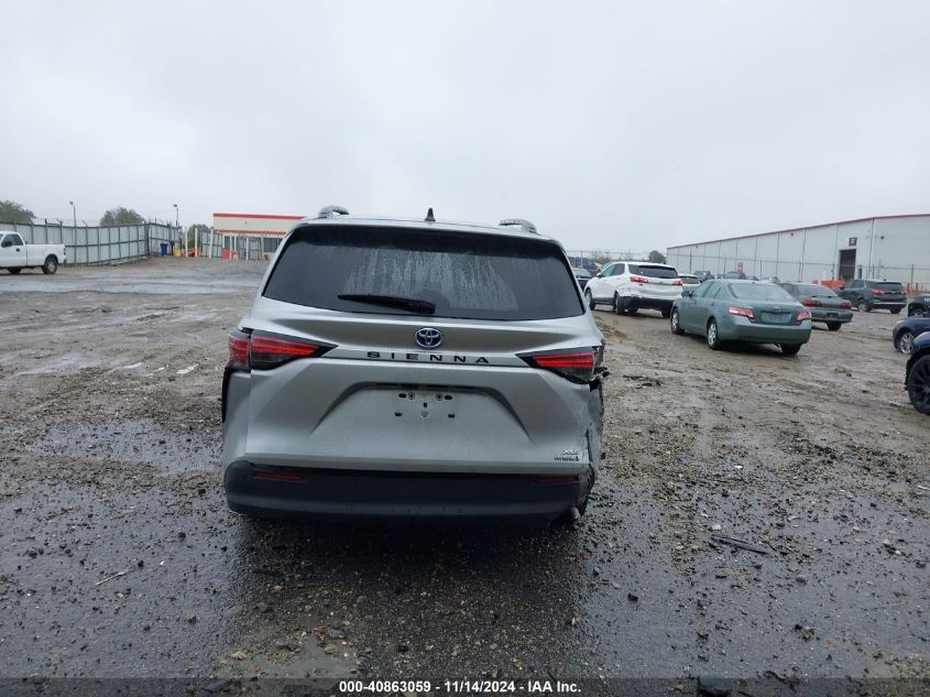 2022 Toyota Sienna Xle VIN: 5TDYRKEC1NS090772 Lot: 40863059