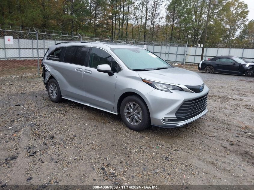 2022 Toyota Sienna Xle VIN: 5TDYRKEC1NS090772 Lot: 40863059