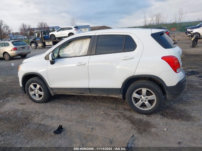 2016 Chevrolet Trax 1Ls VIN: KL7CJNSB5GB531194 Lot: 40863089