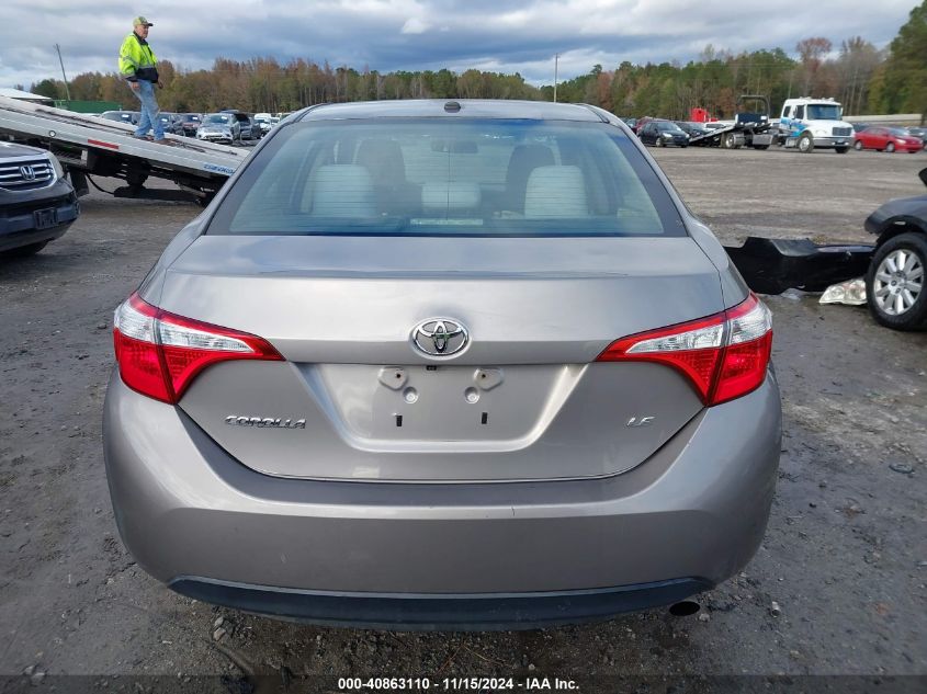 2015 Toyota Corolla L/Le/Le Pls/Prm/S/S Pls VIN: 2T1BURHE1FC379316 Lot: 40863110