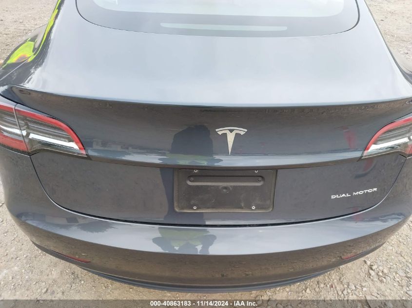 2023 Tesla Model 3 Long Range Dual Motor All-Wheel Drive VIN: 5YJ3E1EB2PF686312 Lot: 40863183