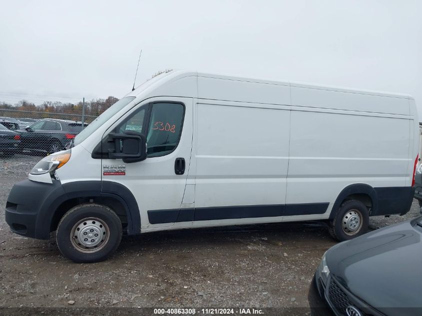 2021 Ram Promaster 3500 Cargo Van High Roof 159 Wb Ext VIN: 3C6MRVJG9ME510478 Lot: 40863308