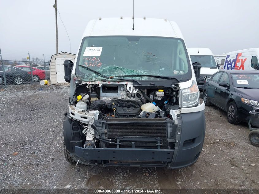 2021 Ram Promaster 3500 Cargo Van High Roof 159 Wb Ext VIN: 3C6MRVJG9ME510478 Lot: 40863308