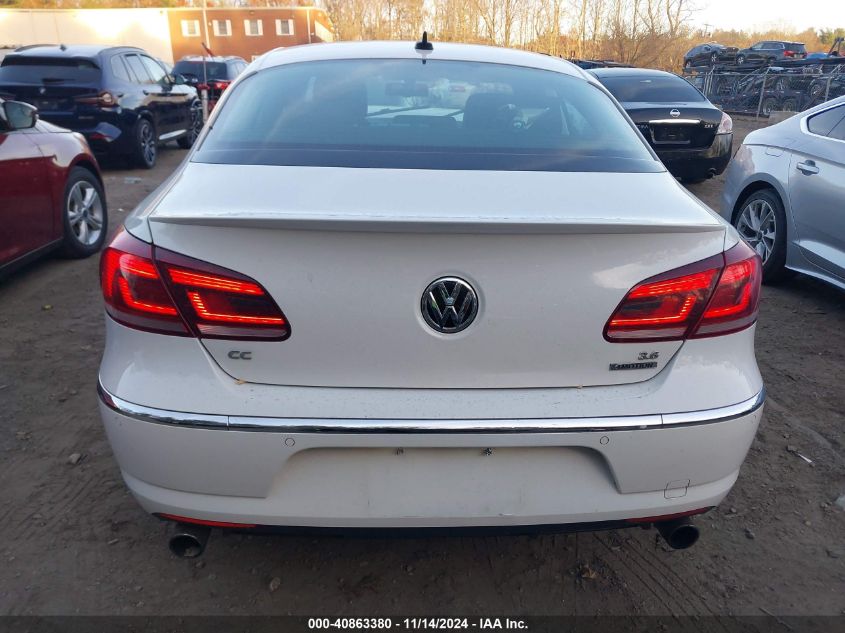 2013 Volkswagen Cc 3.6L Vr6 Executive VIN: WVWGU7AN5DE524792 Lot: 40863380