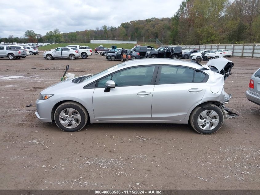 2015 Honda Civic Lx VIN: 19XFB2F57FE031958 Lot: 40863535