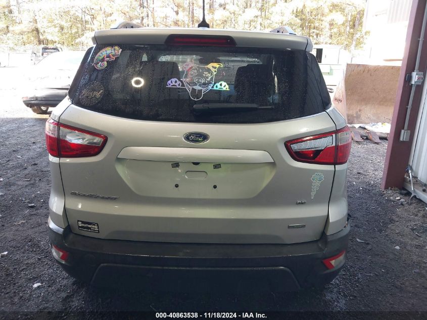 2019 Ford Ecosport Se VIN: MAJ3S2GE1KC253968 Lot: 40863538