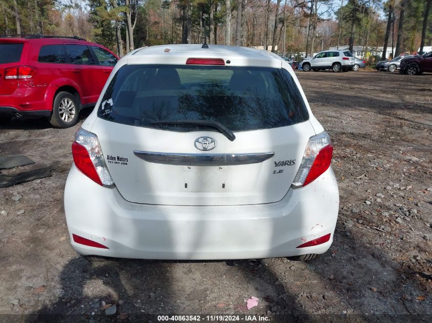 2012 Toyota Yaris Le VIN: JTDKTUD30CD512902 Lot: 40863542