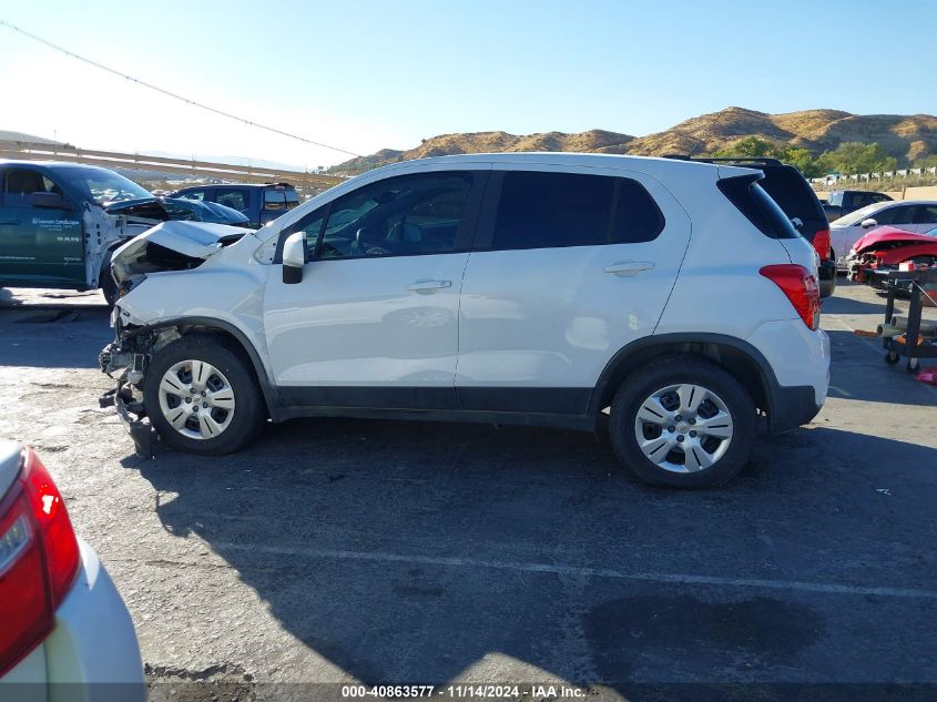 2018 Chevrolet Trax Ls VIN: 3GNCJKSB6JL159184 Lot: 40863577