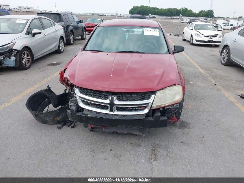 2012 Dodge Avenger Se VIN: 1C3CDZABXCN128425 Lot: 40863609