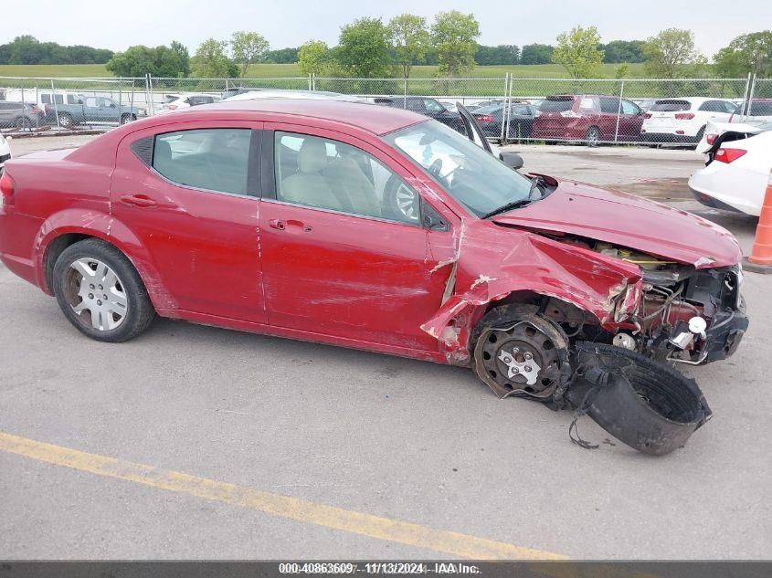 2012 Dodge Avenger Se VIN: 1C3CDZABXCN128425 Lot: 40863609