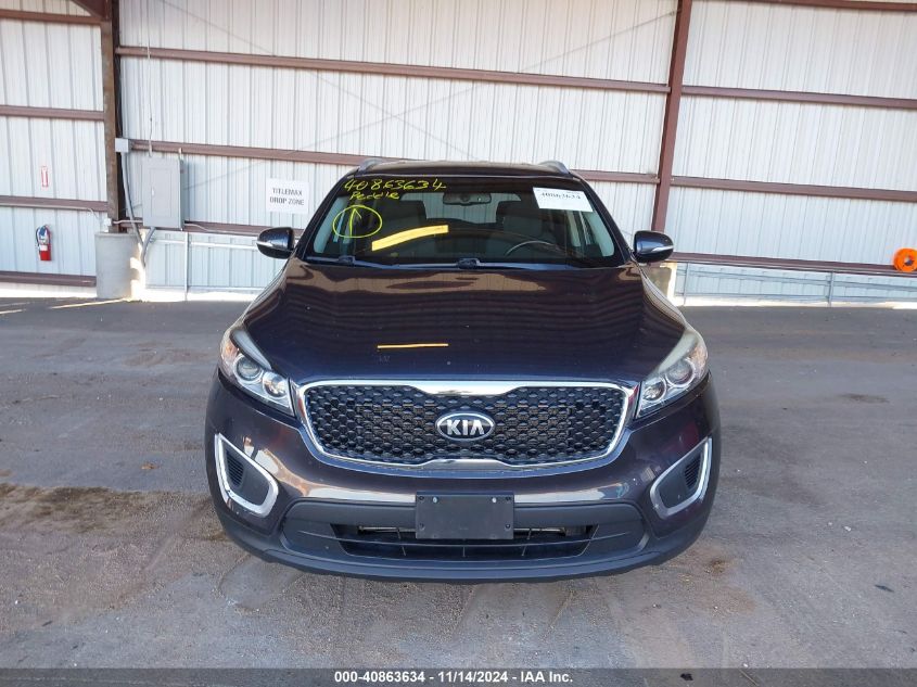 2017 Kia Sorento 2.4L Lx VIN: 5XYPGDA36HG230934 Lot: 40863634