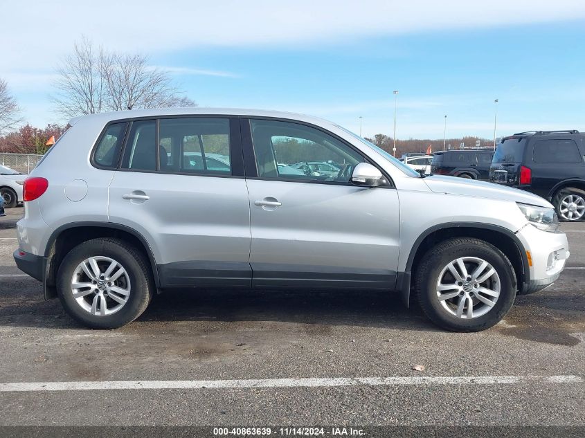 2013 Volkswagen Tiguan S VIN: WVGAV7AX8DW55417 Lot: 40863639