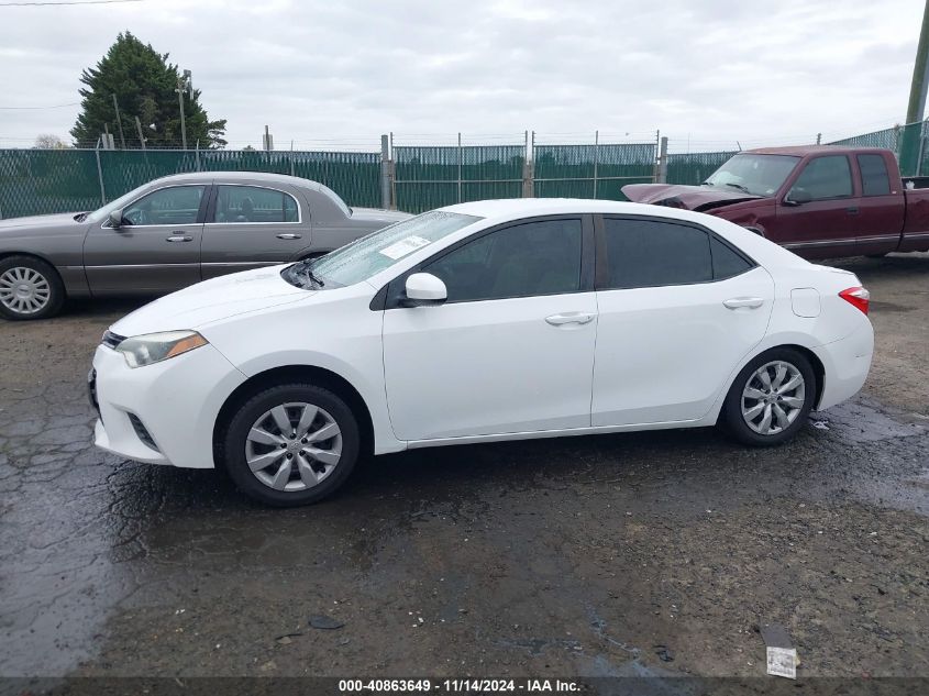 2016 Toyota Corolla Le VIN: 2T1BURHE0GC491817 Lot: 40863649