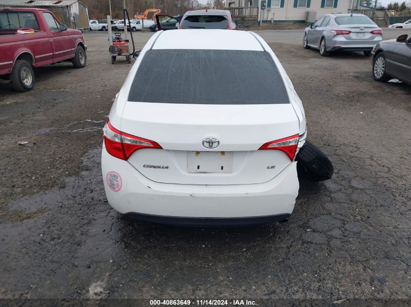 2016 TOYOTA COROLLA LE - 2T1BURHE0GC491817