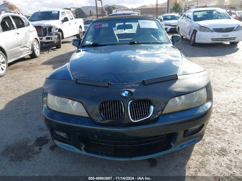 2001 BMW Z3 3.0I VIN: WBACN53411LL49207 Lot: 40863687