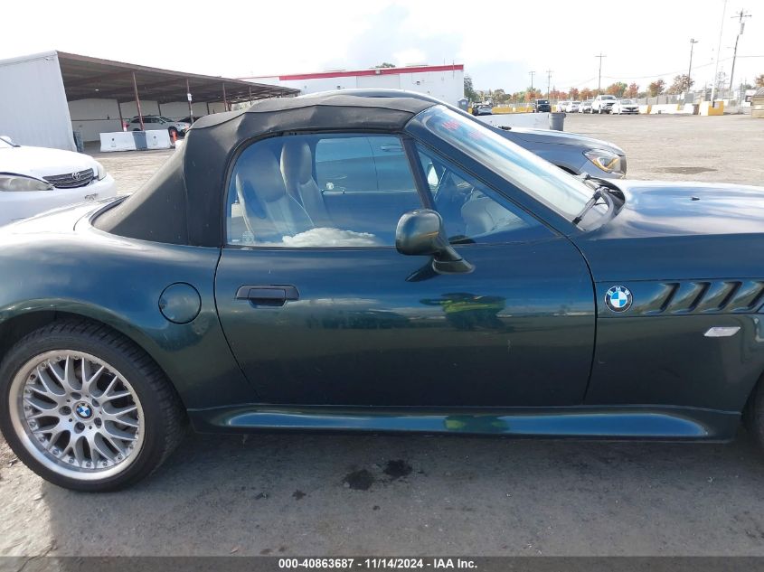 2001 BMW Z3 3.0I VIN: WBACN53411LL49207 Lot: 40863687