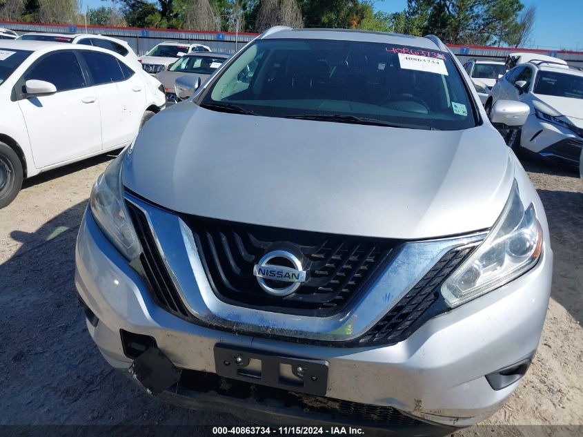 2015 Nissan Murano Platinum VIN: 5N1AZ2MG6FN279751 Lot: 40863734