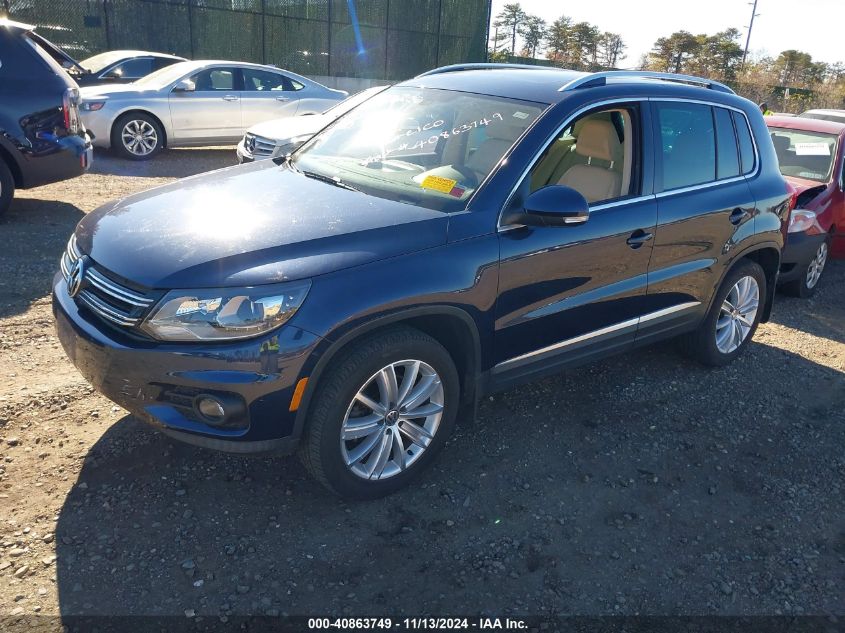 VIN WVGBV7AXXGW520918 2016 Volkswagen Tiguan, SE no.2