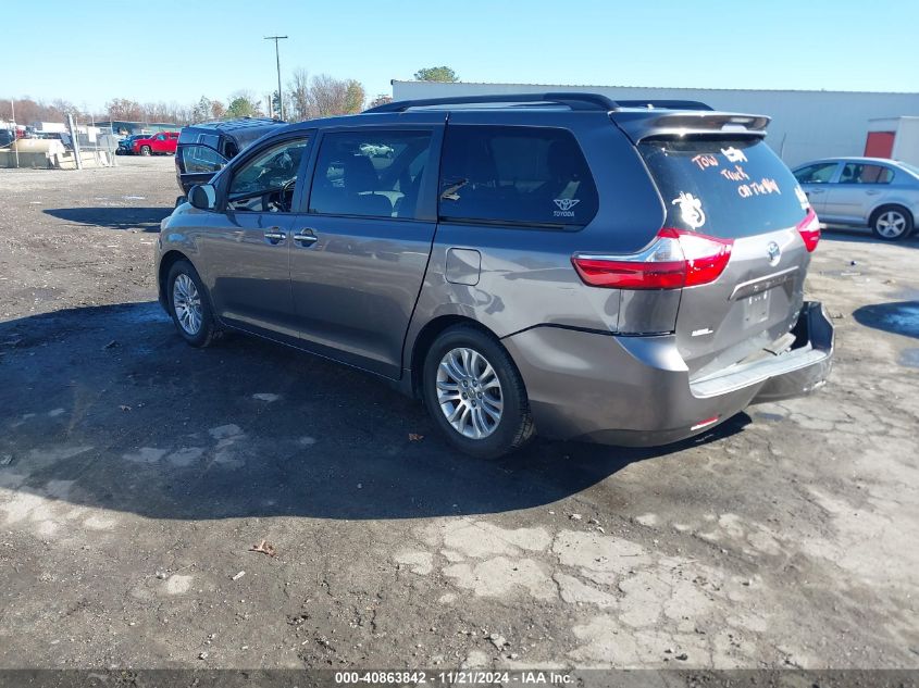 2016 Toyota Sienna Xle 8 Passenger VIN: 5TDYK3DC2GS699545 Lot: 40863842