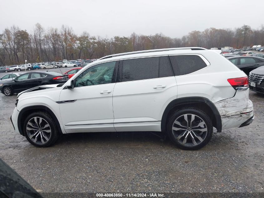 2021 Volkswagen Atlas 3.6L V6 Sel Premium R-Line VIN: 1V2FR2CA3MC556872 Lot: 40863850