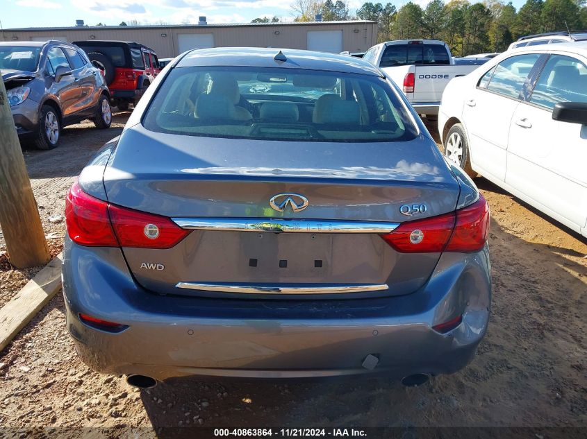 2015 Infiniti Q50 Hybrid Premium VIN: JN1AV7AR5FM850139 Lot: 40863864