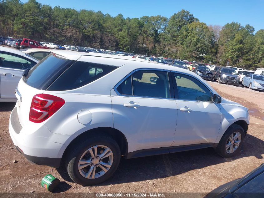 2017 Chevrolet Equinox Ls VIN: 2GNALBEK2H1529751 Lot: 40863950