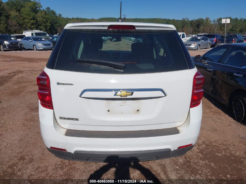 2017 Chevrolet Equinox Ls VIN: 2GNALBEK2H1529751 Lot: 40863950