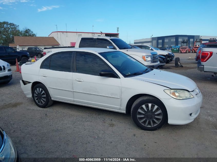 2004 Honda Civic Lx VIN: 2HGES16574H502774 Lot: 40863959